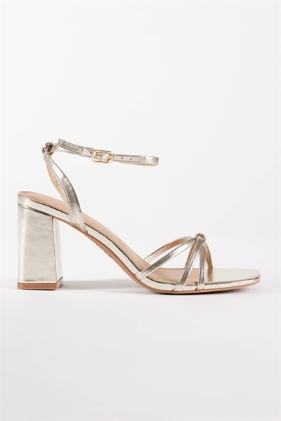 Сандалии на каблуке с узловым элементом артикул 155472610