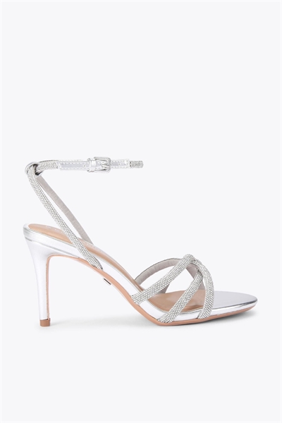 Сандалии на каблуке с ремешком на пятке артикул 155977214