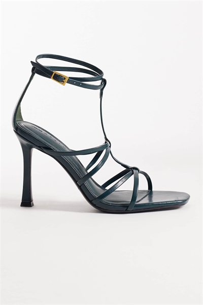 Сандалии на высоком каблуке с T-образной перемычкой от Natalia артикул 152236467