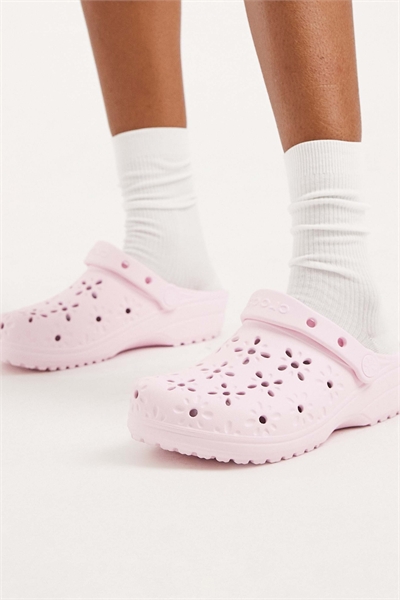 Классические сабо с цветочным вырезом артикул 154406435