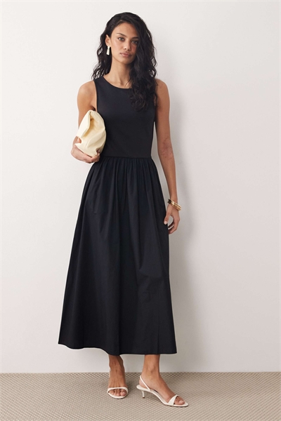 Платье-миди Vera черного цвета артикул 153883321