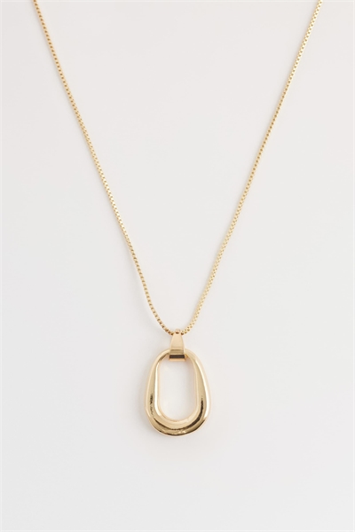 Колье с открытым кулоном в виде капли артикул 155001944