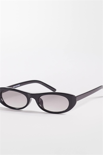 Эксклюзивные солнцезащитные очки с тонкой овальной оправой и линзами цвета «тан» артикул 153150561