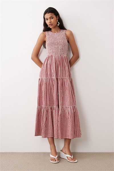 Платье Charlie midaxi с красным принтом артикул 153883296