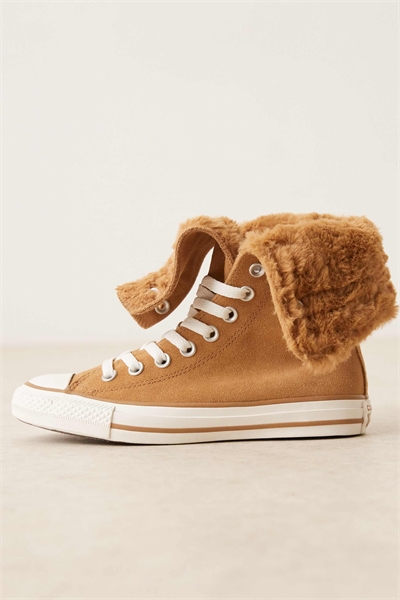 Кроссовки Chuck Taylor All Star с отворачиваемым верхом из искусственного меха артикул 148661771