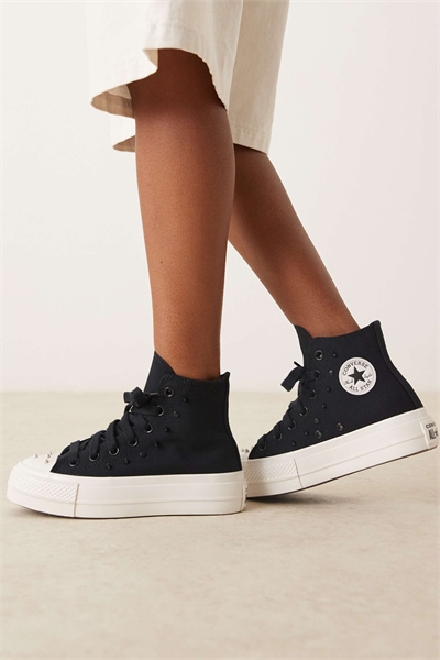 Кроссовки Chuck Taylor All Star Lift Hi на платформе с заклепками артикул 143755365