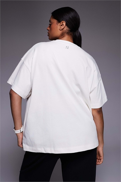 Футболка оверсайз из плотной хлопчатобумажной ткани с логотипом «Curve Icon» и технологией быстрого высыхания артикул 151781981