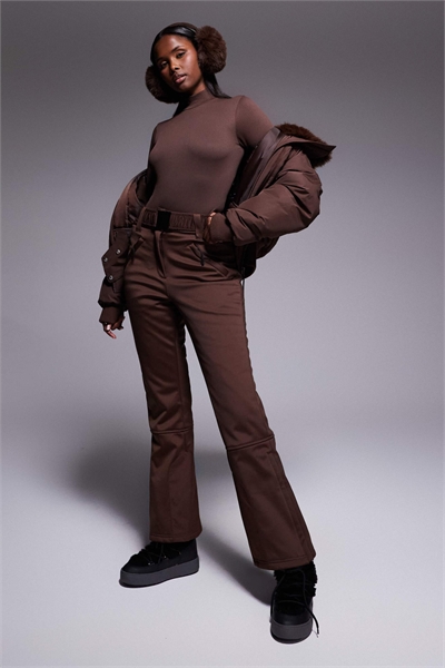 ASOS 4505 Лыжные брюки из софтшелла с прямыми брючинами и поясом артикул 144206040