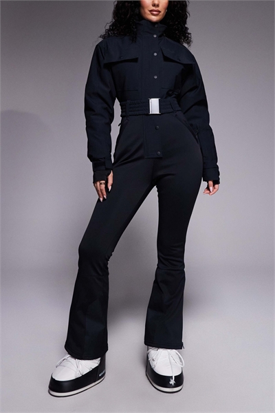 ASOS 4505 — лыжный костюм с воротником-воронкой, расклешенными штанинами и поясом, фасон «песочные часы» артикул 144206052