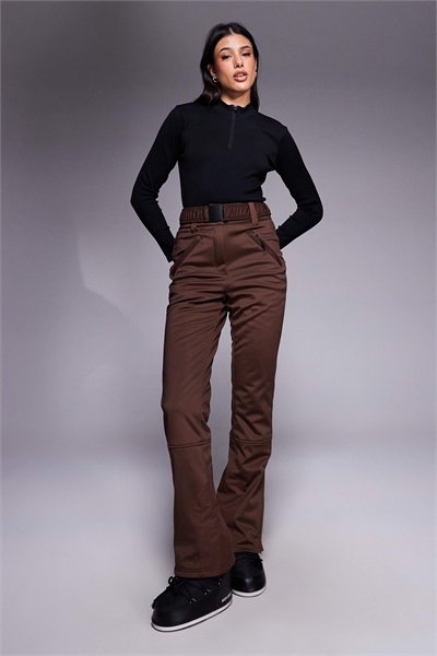 ASOS 4505 — лыжные брюки из мягкой ткани с прямыми брючинами и поясом для высоких людей артикул 144206055