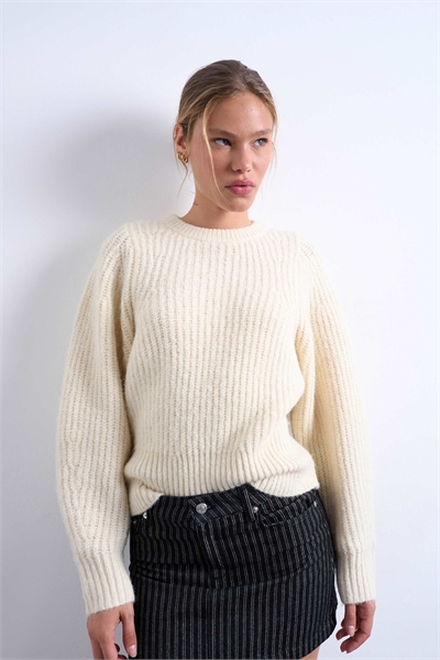 Свитер с круглыми рукавами из трикотажа артикул 143752135