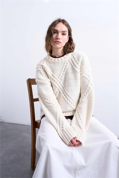 Свитер с узором «аргил» артикул 142541370