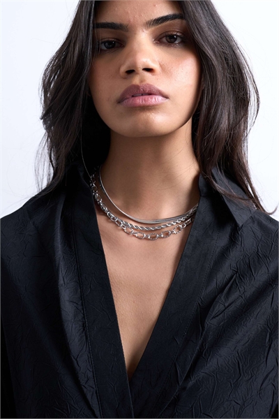 Водонепроницаемое многорядковое колье Mina из нержавеющей стали артикул 151337524