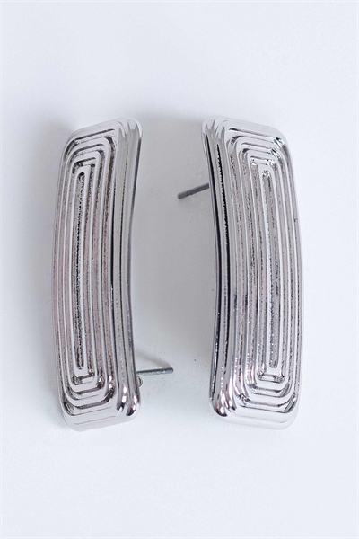 Серьги-гвоздики «Кармен» прямоугольной формы артикул 155173852