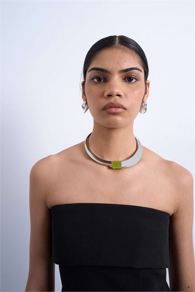 Ожерелье Nox с кольцами и полудрагоценным камнем артикул 153330718