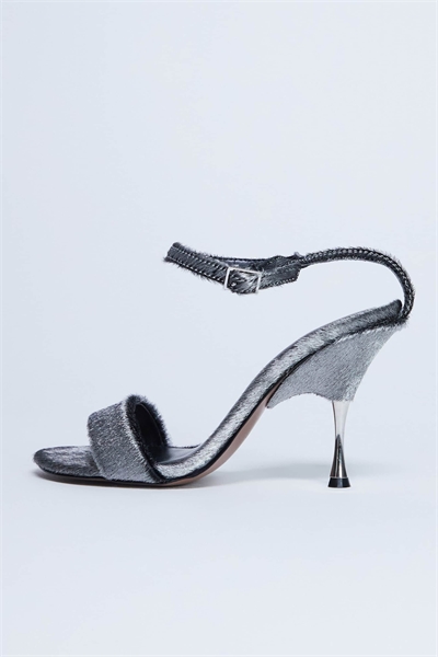 Сандалии Fran на высоком каблуке из металла артикул 149138523