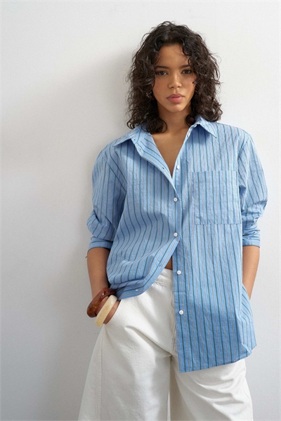 Рубашка свободного кроя артикул 147867988