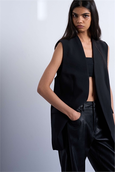 Костюм с жилетом и блейзером без рукавов артикул 139798838