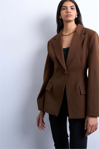 Блейзер с затянутой талией артикул 152555052