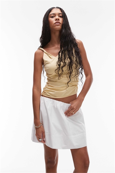 Мини-юбка из поплина артикул 147788396