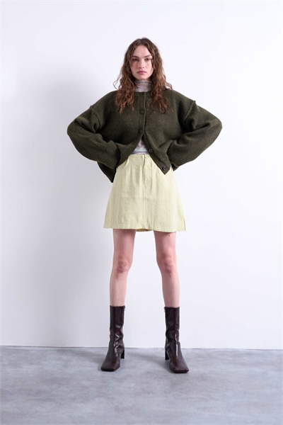 Сверхмягкая мини-юбка из купро артикул 144537746