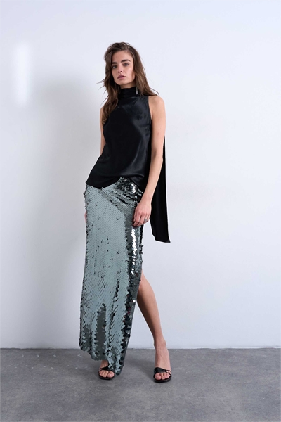 Юбка-миди с пайетками артикул 143827238