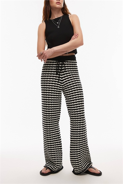 Брюки в полоску из трикотажа артикул 140143059