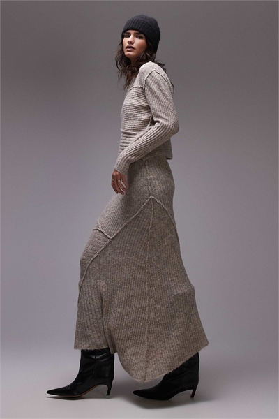 Трикотажная юбка с асимметричным подолом co-ord артикул 136878755