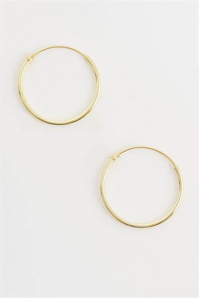 Позолоченные кольца диаметром 18 мм артикул 155773711