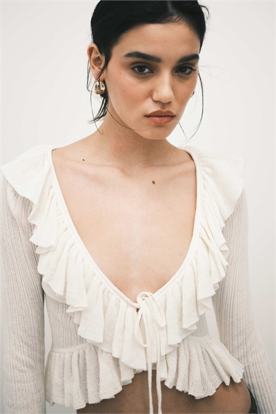 Вязаный кардиган Frill артикул 154869718