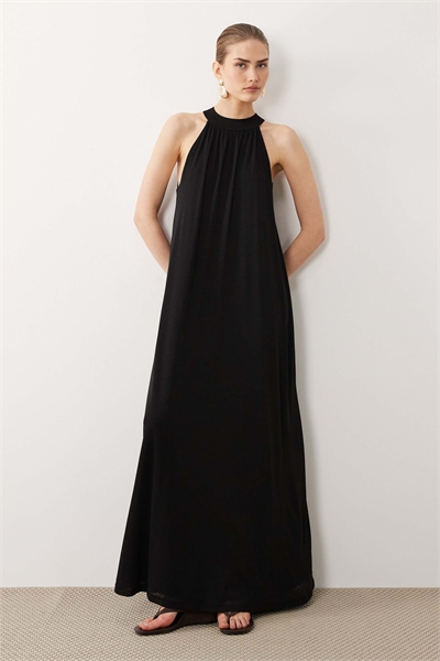 Платье-трапеция из сетчатого материала с завязками артикул 154690025