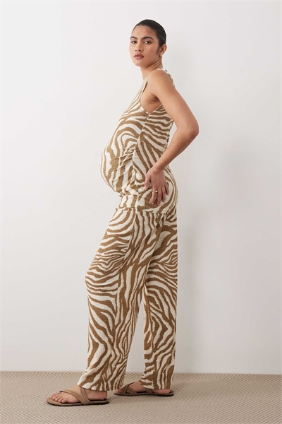 Брюки из фактурного джерси с широкими брючинами co-ord артикул 153084220