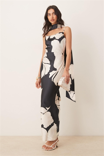 Макси-платье Keisha с шарфом артикул 146139517