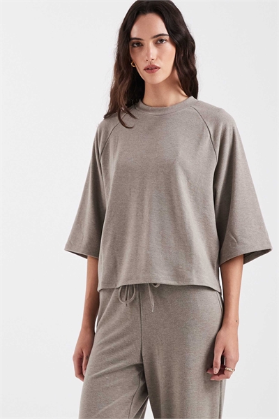 Футболка прямого кроя с мягкой текстурой co-ord артикул 153577528