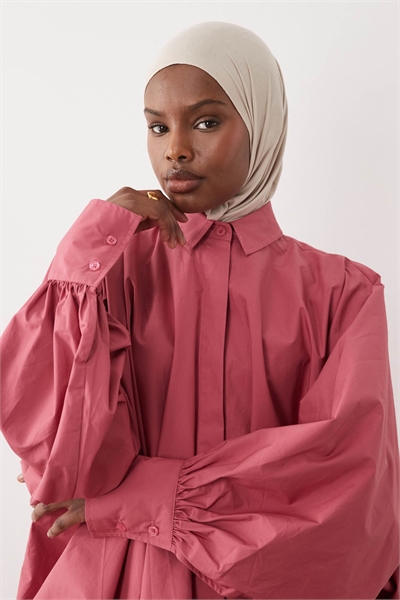 Рубашка с воротником-драпировкой артикул 155319291