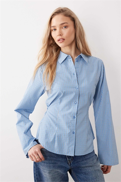 Рубашка из поплина с длинными рукавами и галстуком артикул 154841128