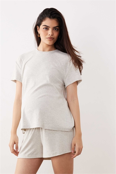 ASOS DESIGN: Пижамная футболка оверсайз для беременных с боковым разрезом, подходящая для комбинирования артикул 151745010