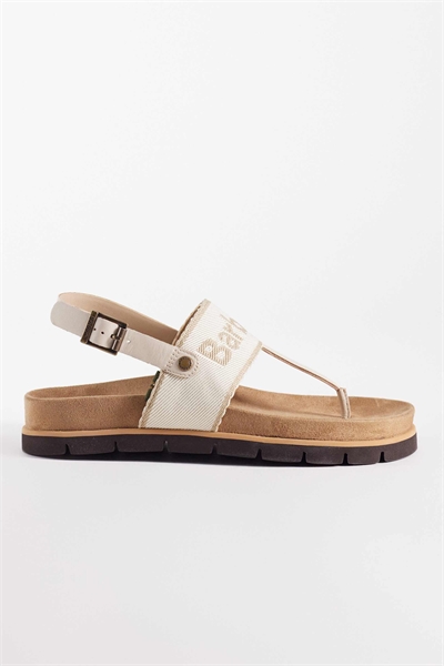 Сандалии Lumley с ремешком между пальцами и логотипом артикул 154715298