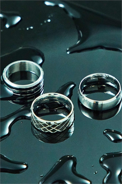 Набор из 3 водонепроницаемых колец из нержавеющей стали артикул 140594524