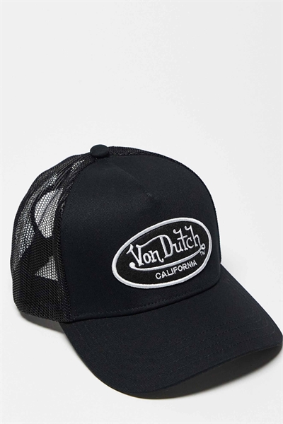 Классическая бейсболка-тракер с белым логотипом артикул 144765489