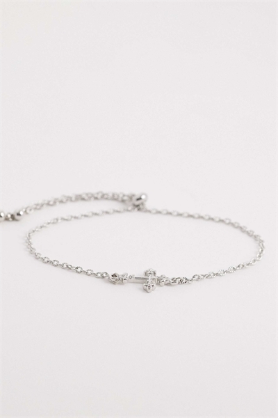 Браслет-цепочка с крестом унисекс артикул 155228207