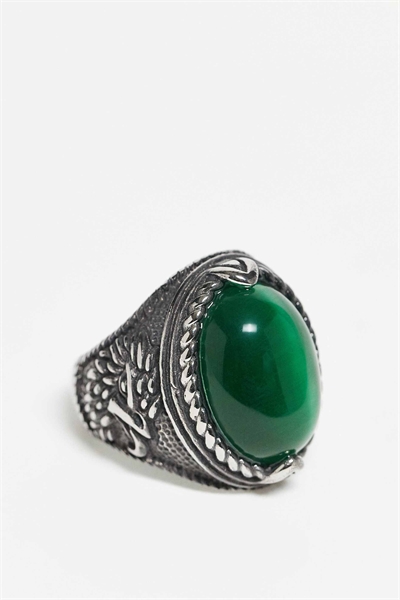 Универсальное водонепроницаемое кольцо из нержавеющей стали с камнем артикул 150230381