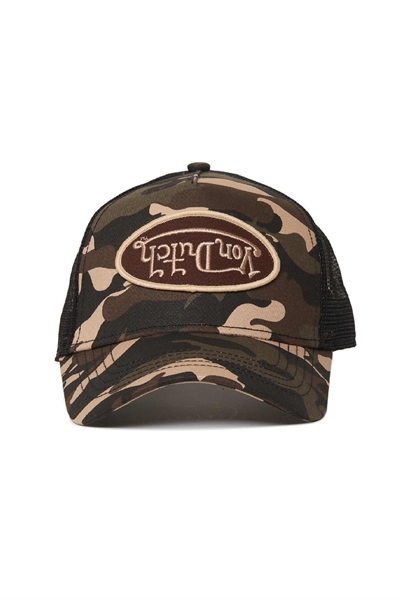 Кепка-тракер с камуфляжным рисунком артикул 153977646