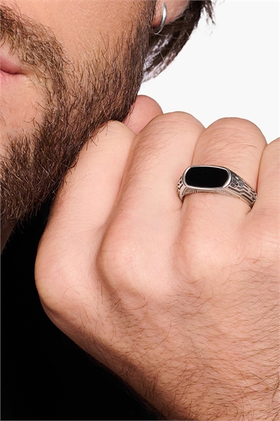 Кольцо «Путь жизни», чёрное артикул 154285949