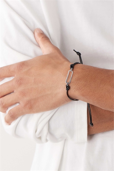 Кожаный браслет в технике макраме артикул 150199929