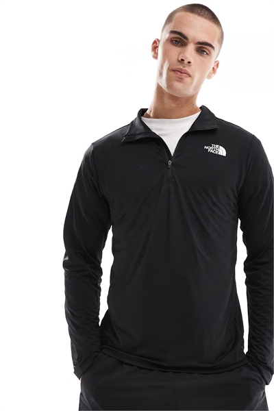 Спортивная кофта с логотипом и застежкой-молнией на 1/4 длины, подходящая для тренировок в любое время суток артикул 135211870