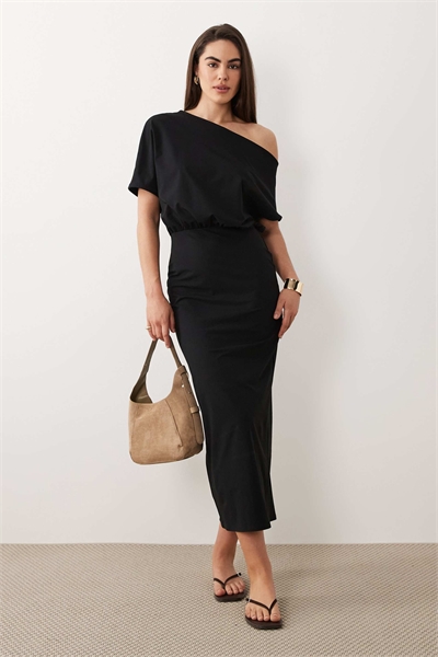 Макси-платье без рукавов с шарфом артикул 155865513