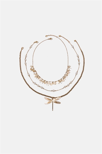 Набор из 3 кулонов в виде стрекозы артикул 156033487