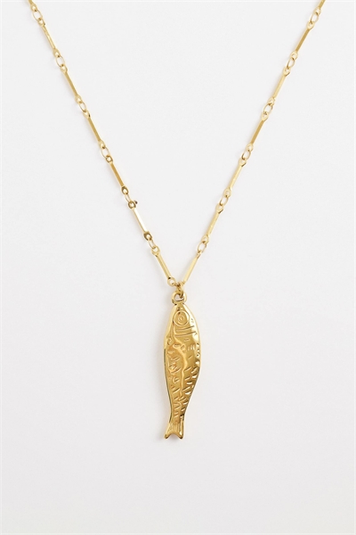 ASOS DESIGN Curve: водонепроницаемое колье из нержавеющей стали с подвеской в виде рыбки артикул 155408035