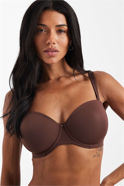 Бюстгальтер с косточками и формованной чашкой, подходящий для нескольких типов груди артикул 148808955